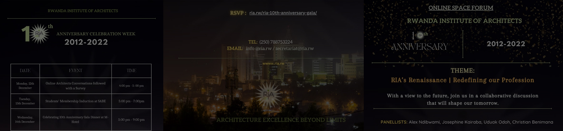 RIA members at the 10th anniversary celebration week